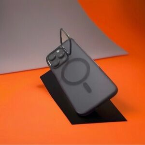 CASEKOO Slimmest Case with Stash Stand & MagSafe for iPhone - Black